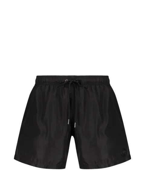 Plein Sport - Drawstring-Waist Logo-Patch Swim Shorts