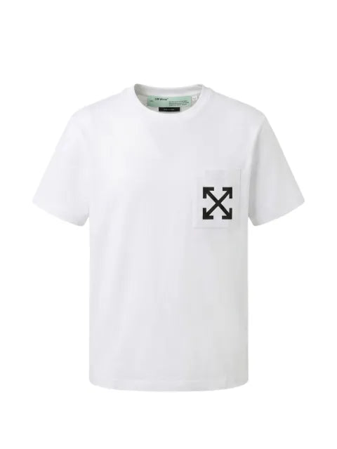 Off-White - Arrows-Print Patch Pocket T-Shirt